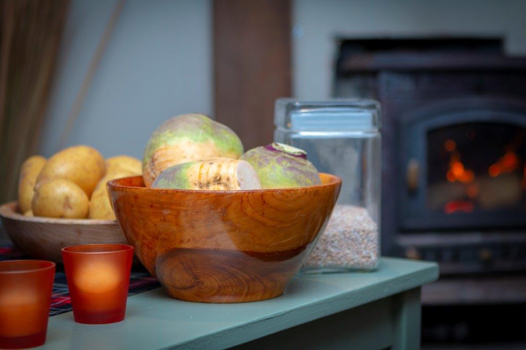 Ingredients for haggis, neeps and tatties